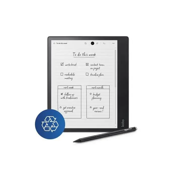 Rakuten kobo elipsa 2e lettore e-book reader touch screen 32 gb wi-fi nero