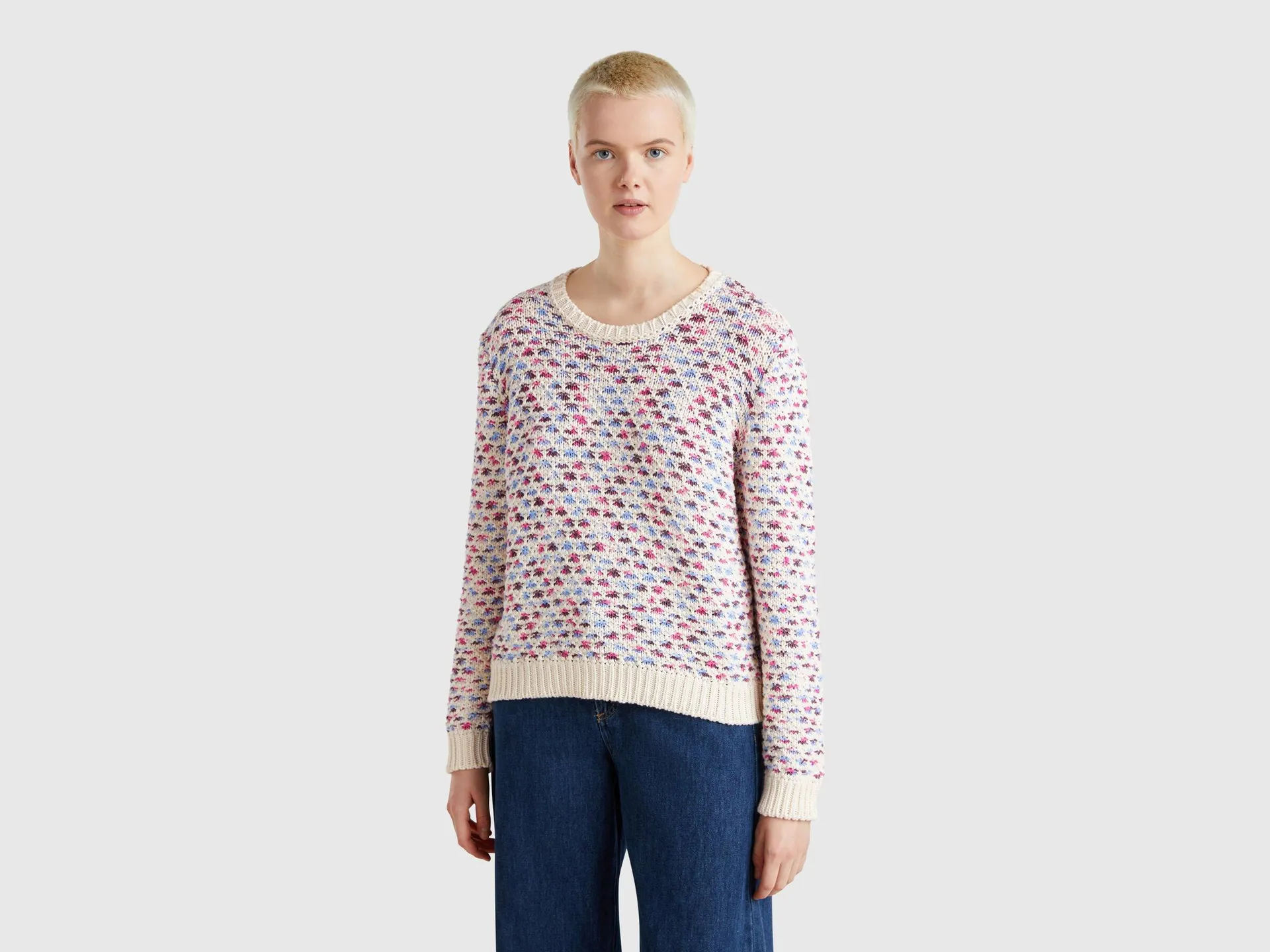 Maglione reversibile in misto cotone