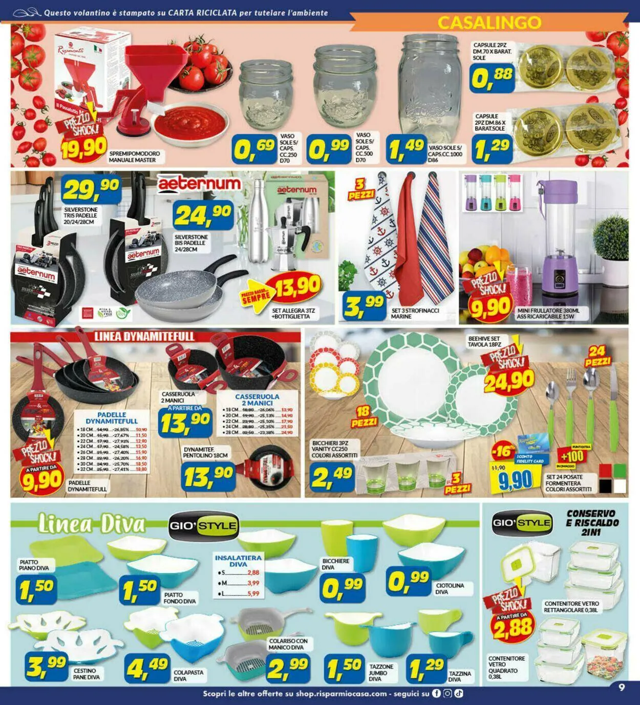 Risparmio Casa Volantino attuale da 22 luglio a 5 agosto di 2023 - Pagina del volantino 9