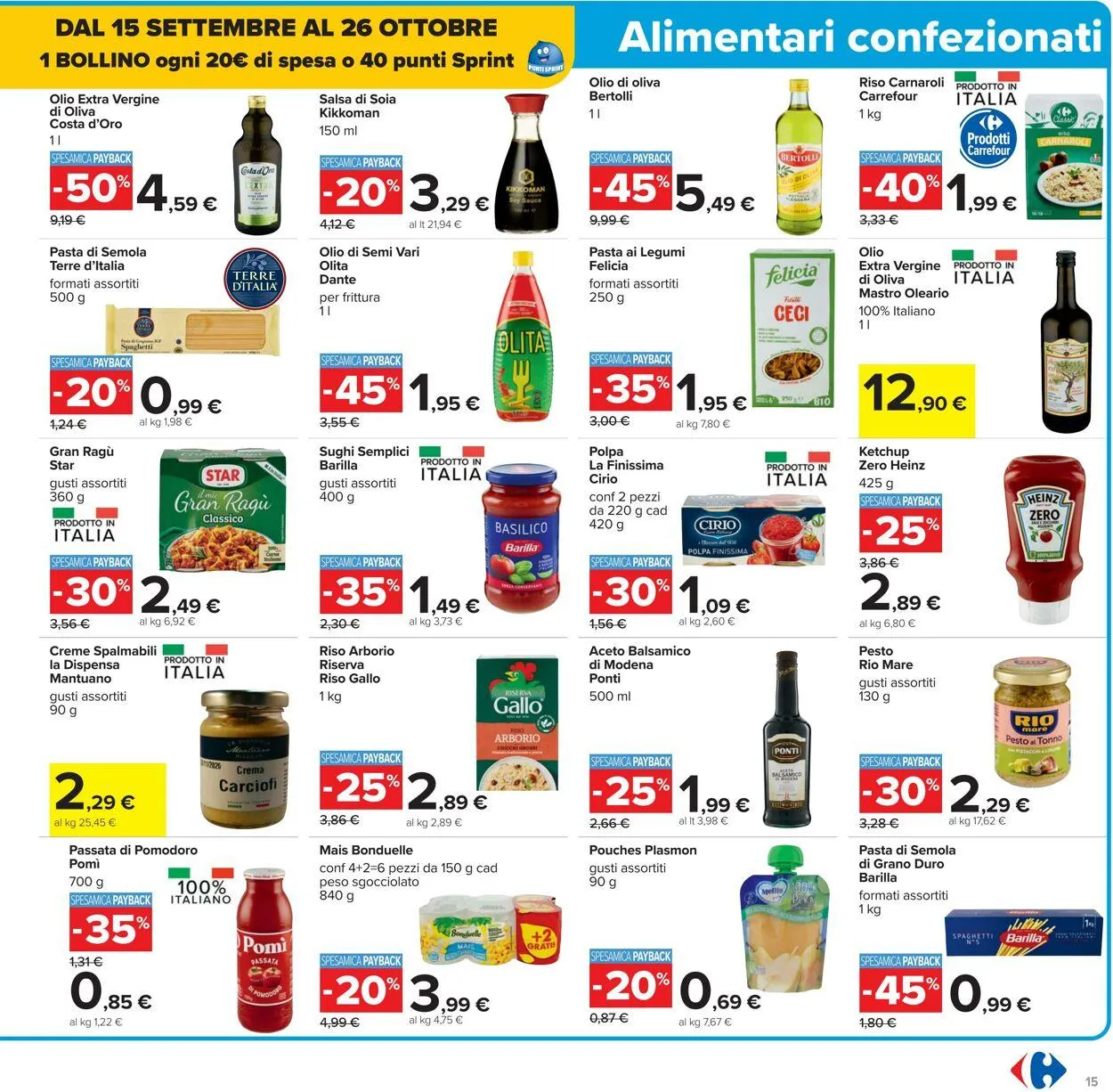 Carrefour Volantino attuale da 15 settembre a 25 settembre di 2025 - Pagina del volantino 15