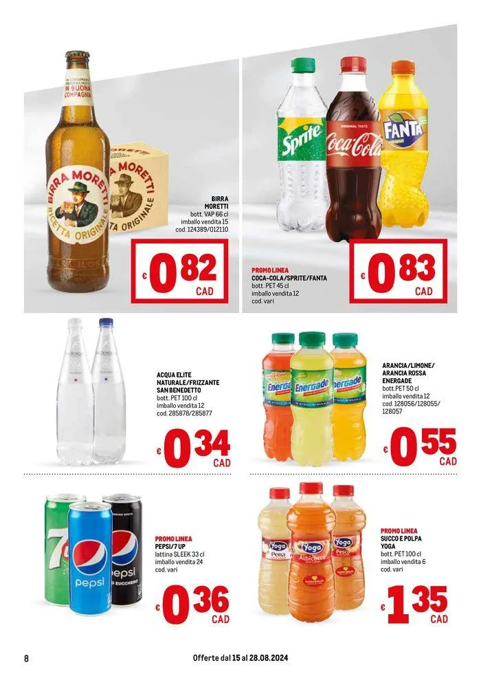 Offerte per te da 15 agosto a 28 agosto di 2024 - Pagina del volantino 8