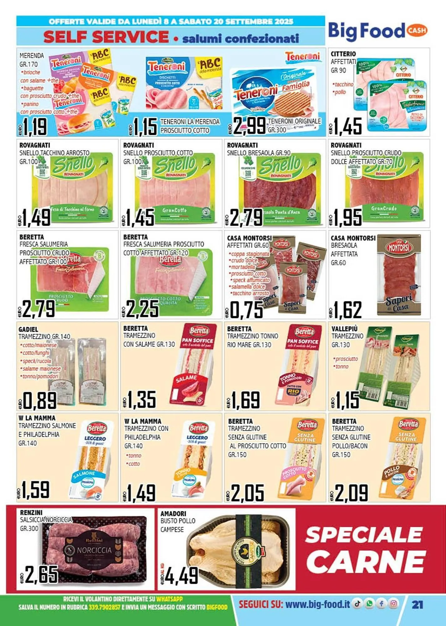 Volantino Big Food da 8 settembre a 20 settembre di 2025 - Pagina del volantino 21