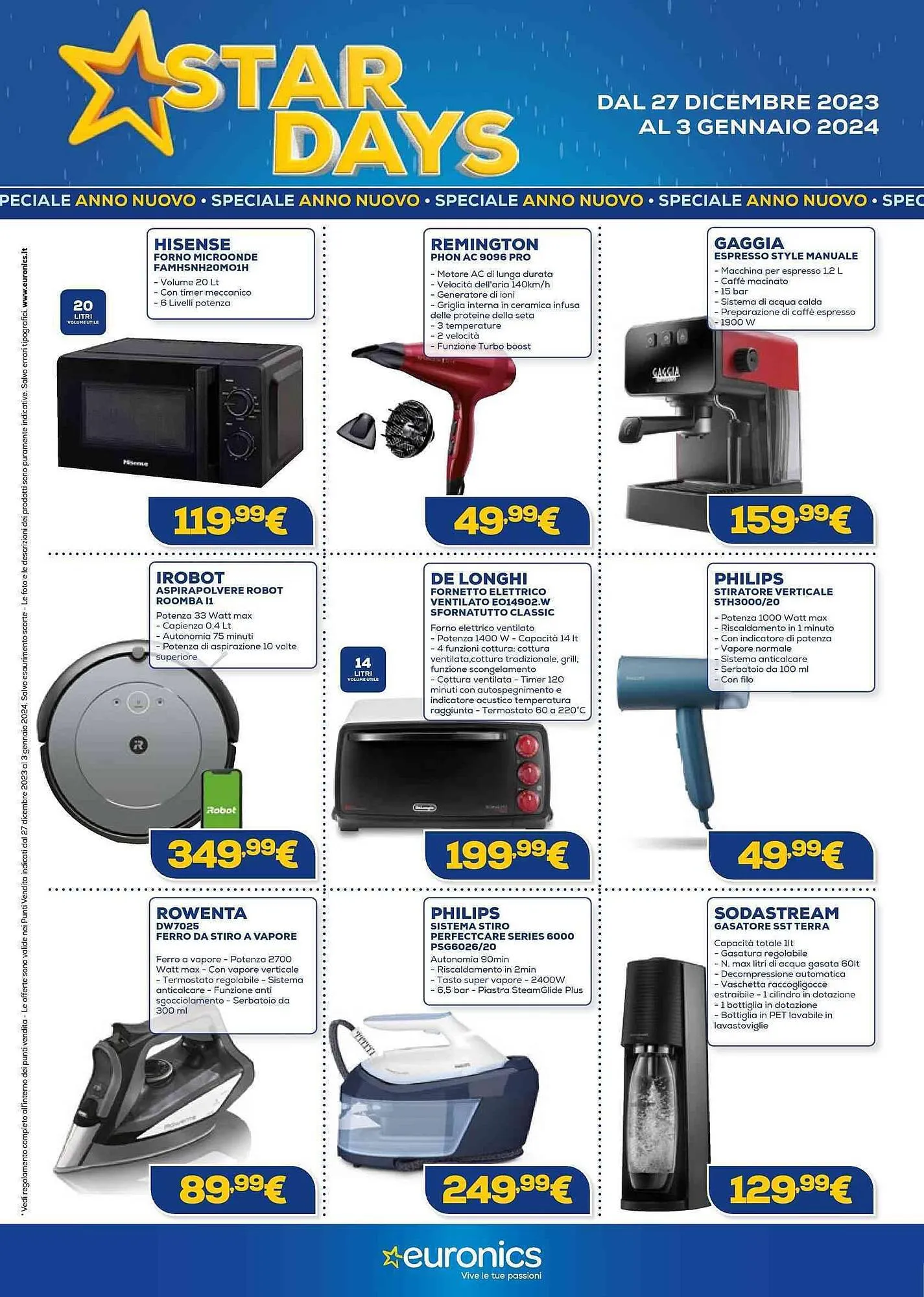 Volantino Euronics da 27 dicembre a 3 gennaio di 2024 - Pagina del volantino 10