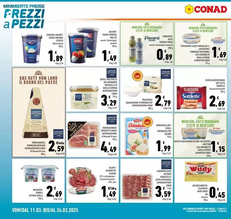 Prezzi a pezzi da 11 marzo a 24 marzo di 2025 - Pagina del volantino 12