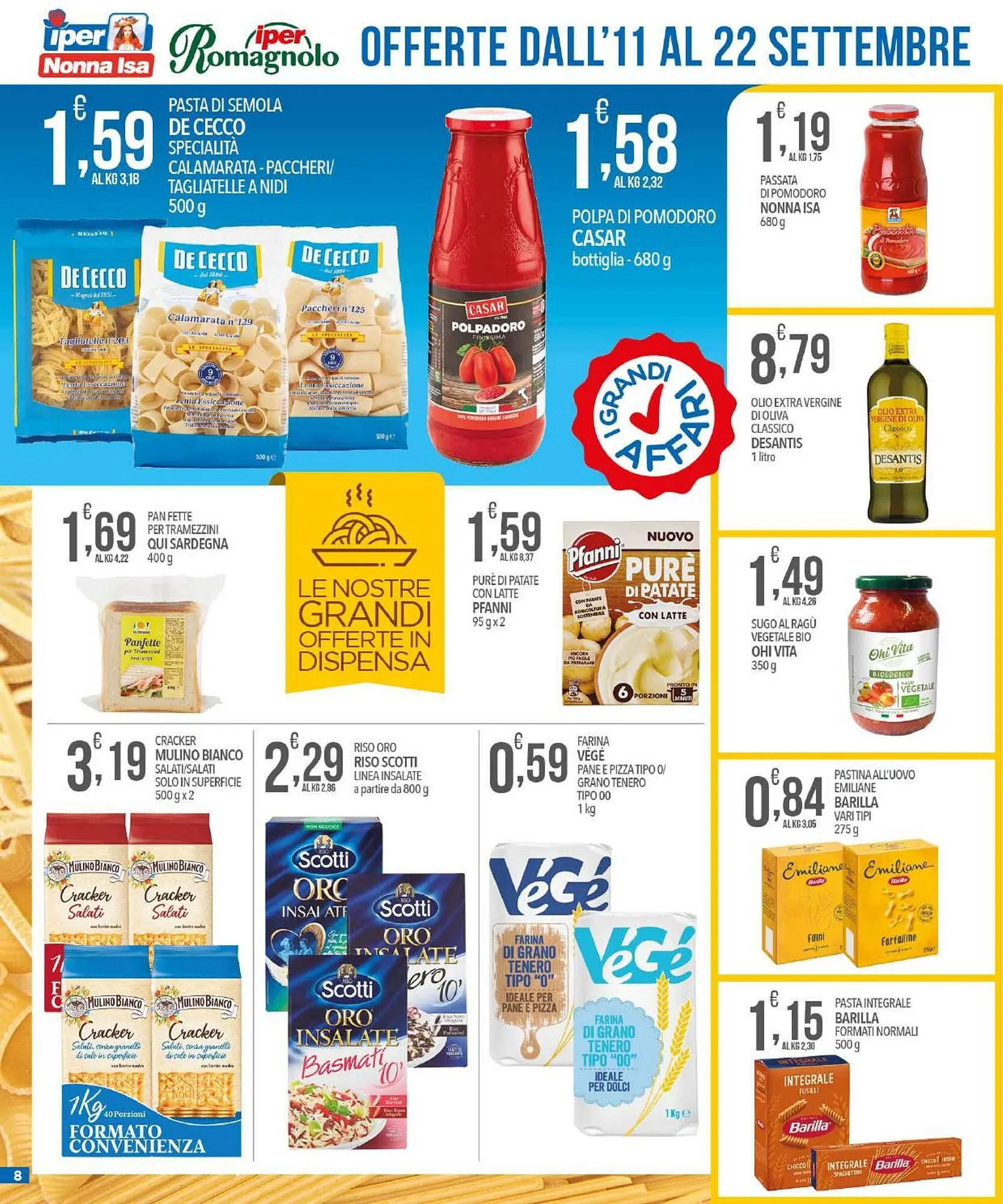 Volantino Iper Romagnolo da 11 settembre a 22 settembre di 2024 - Pagina del volantino 8