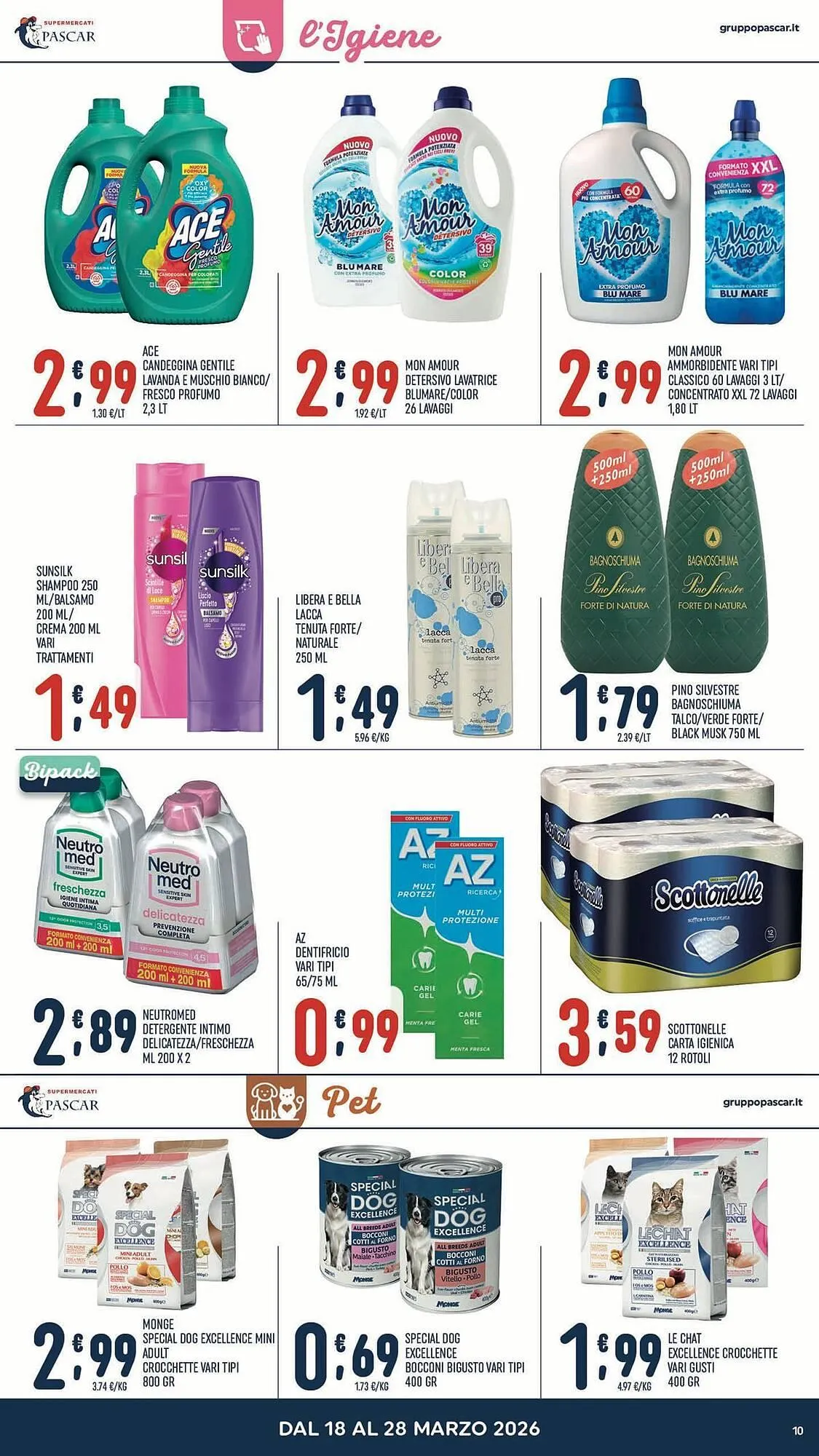 Volantino Gruppo Pascar da 18 marzo a 28 marzo di 2026 - Pagina del volantino 10