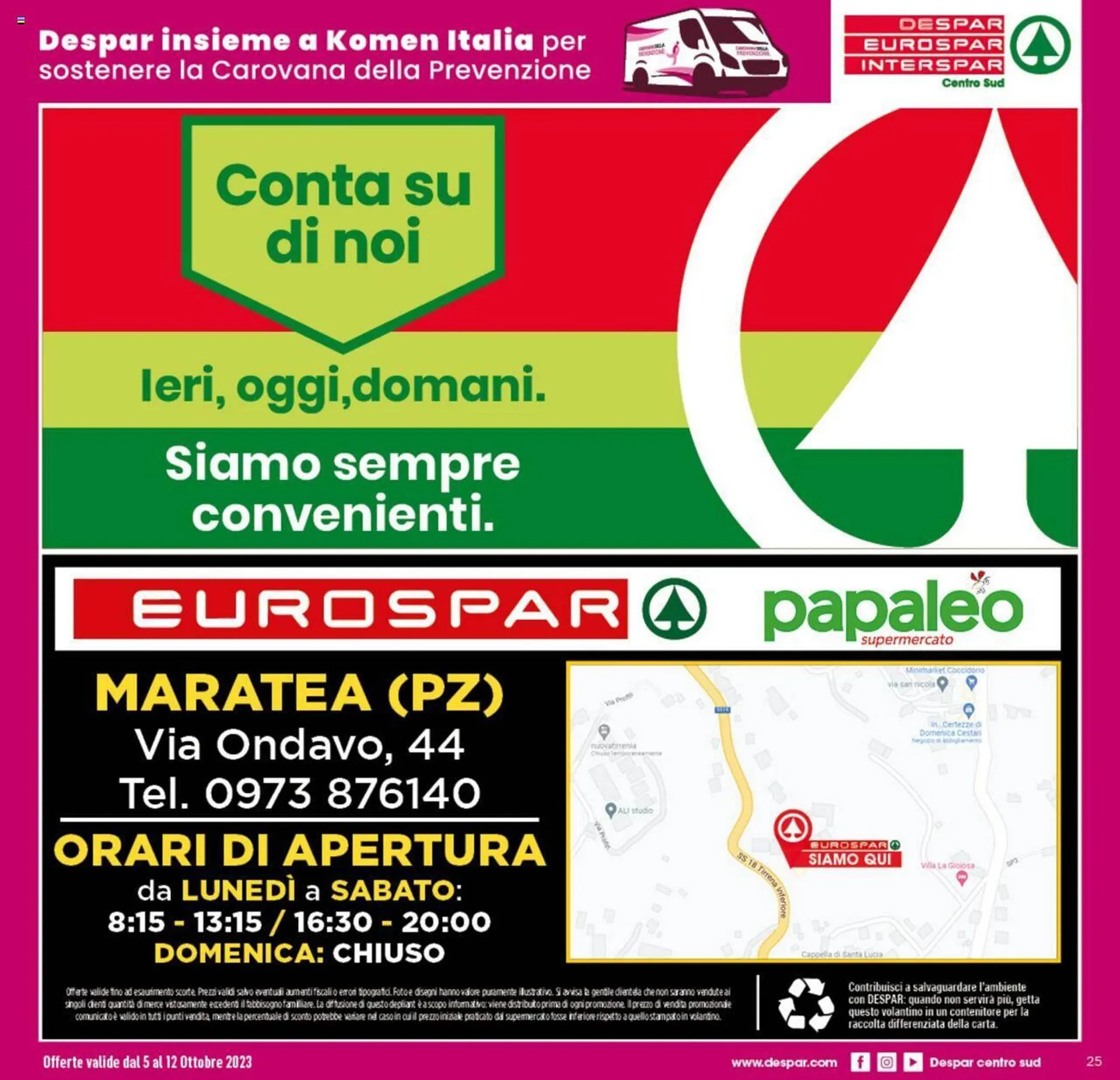 Volantino Eurospar da 5 ottobre a 12 ottobre di 2023 - Pagina del volantino 25