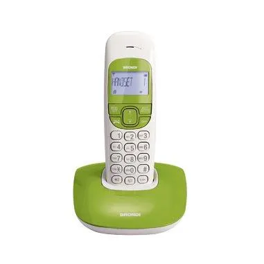 Brondi Nice Telefono DECT Identificatore di chiamata Verde, Bianco