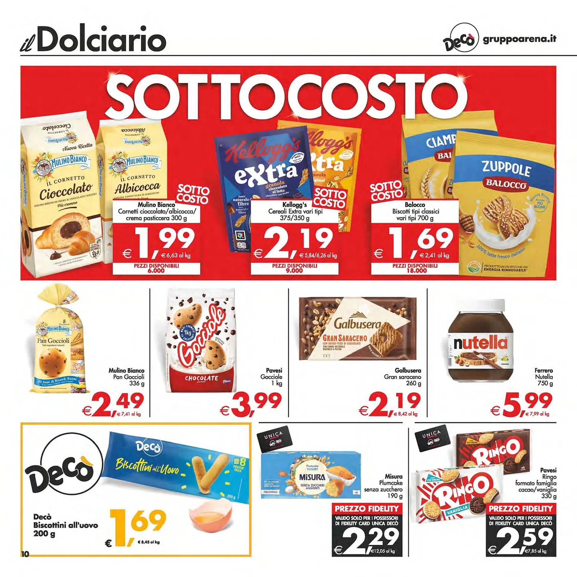 Volantino Deco Supermercati da 1 agosto a 10 agosto di 2025 - Pagina del volantino 10