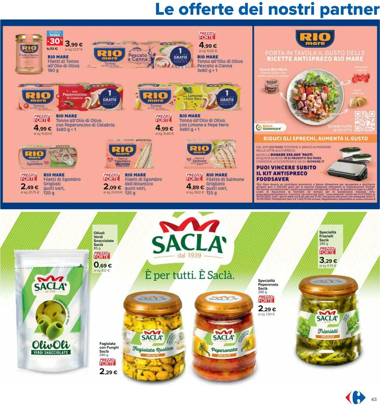 Carrefour Volantino attuale da 5 gennaio a 17 gennaio di 2024 - Pagina del volantino 43