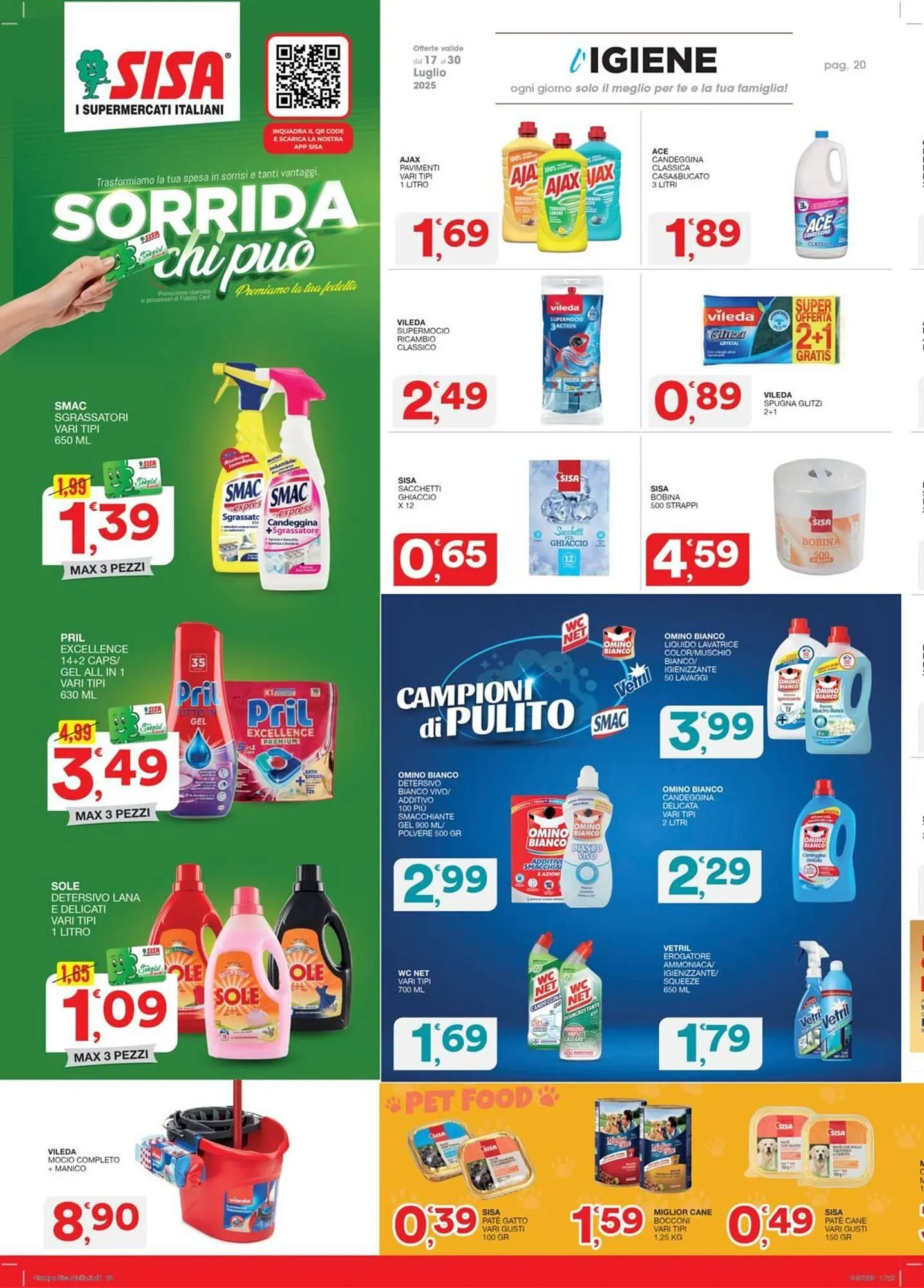 Volantino Sisa da 17 luglio a 30 luglio di 2025 - Pagina del volantino 20