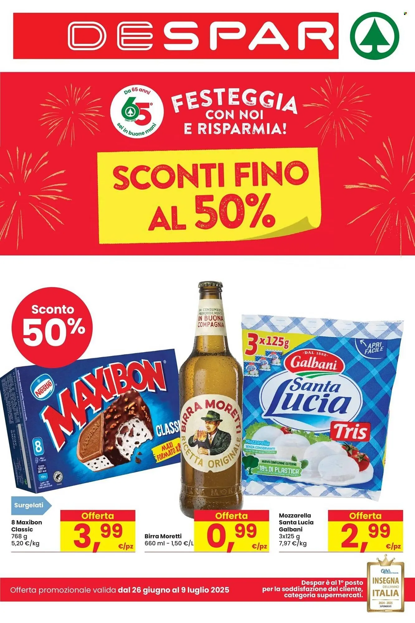 Volantino Despar da 26 giugno a 9 luglio di 2025 - Pagina del volantino 1
