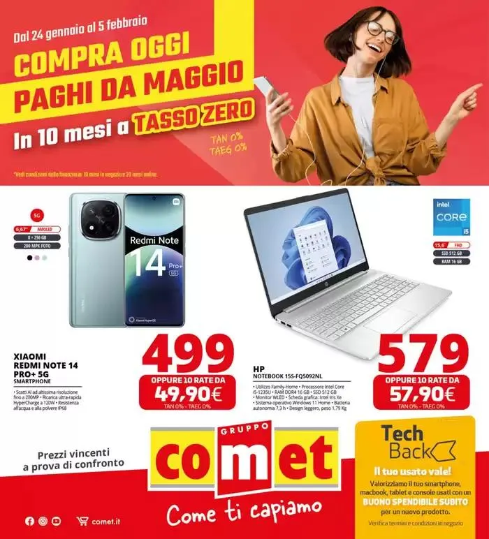 Compra oggi e paghi da Maggio! da 24 gennaio a 5 febbraio di 2025 - Pagina del volantino 1