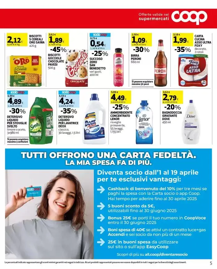 -25% su prodotti della linea da 27 marzo a 9 aprile di 2025 - Pagina del volantino 5