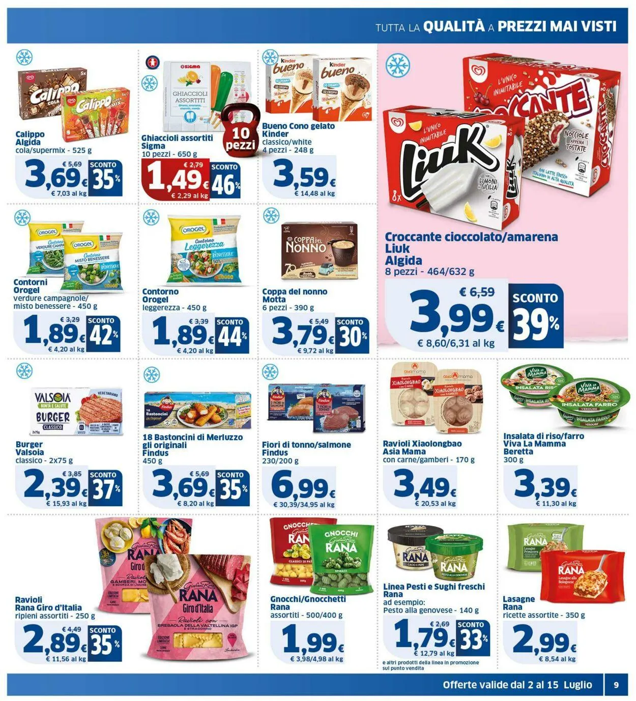 Sigma - Bologna Volantino attuale da 2 luglio a 15 luglio di 2025 - Pagina del volantino 9