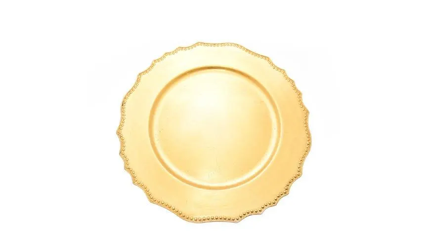 Royal Foglia sottopiatto oro Ø33 cm