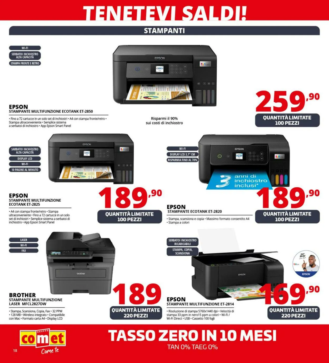 Comet Volantino attuale da 4 gennaio a 17 gennaio di 2024 - Pagina del volantino 18