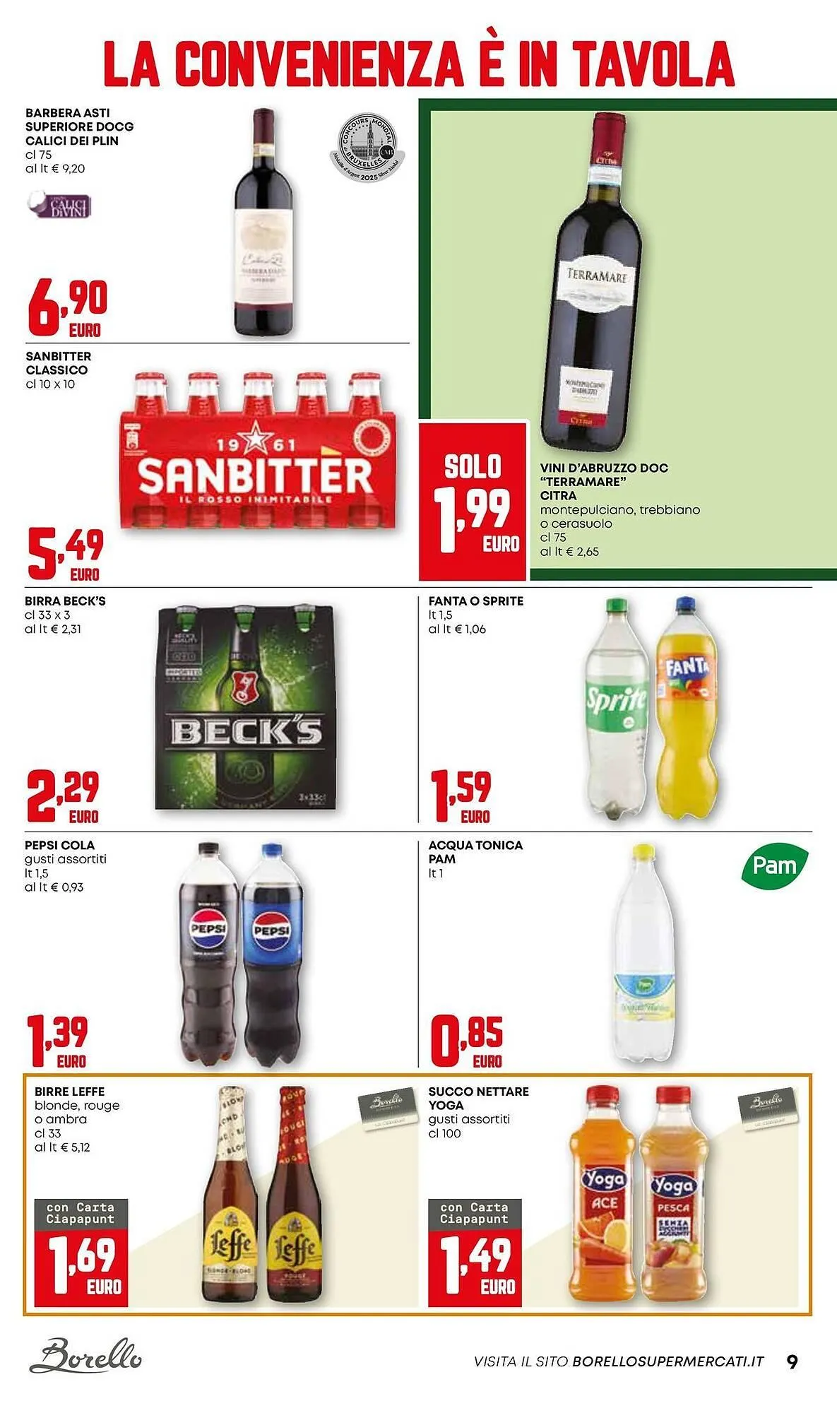 Volantino Borello Supermercati da 18 dicembre a 31 dicembre di 2025 - Pagina del volantino 9