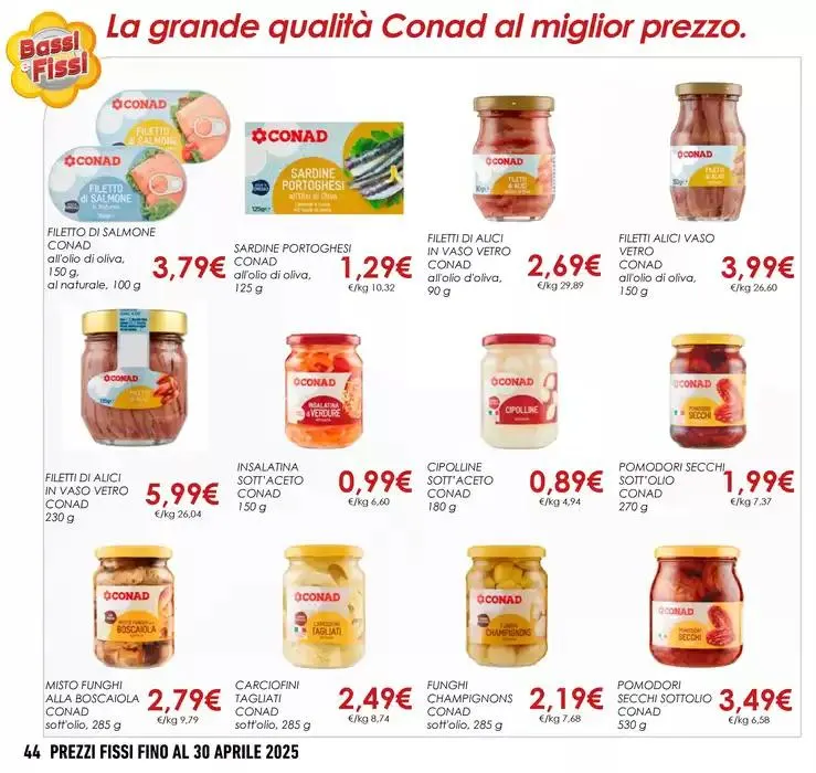 BASSI & FISSI da 2 gennaio a 30 aprile di 2025 - Pagina del volantino 44