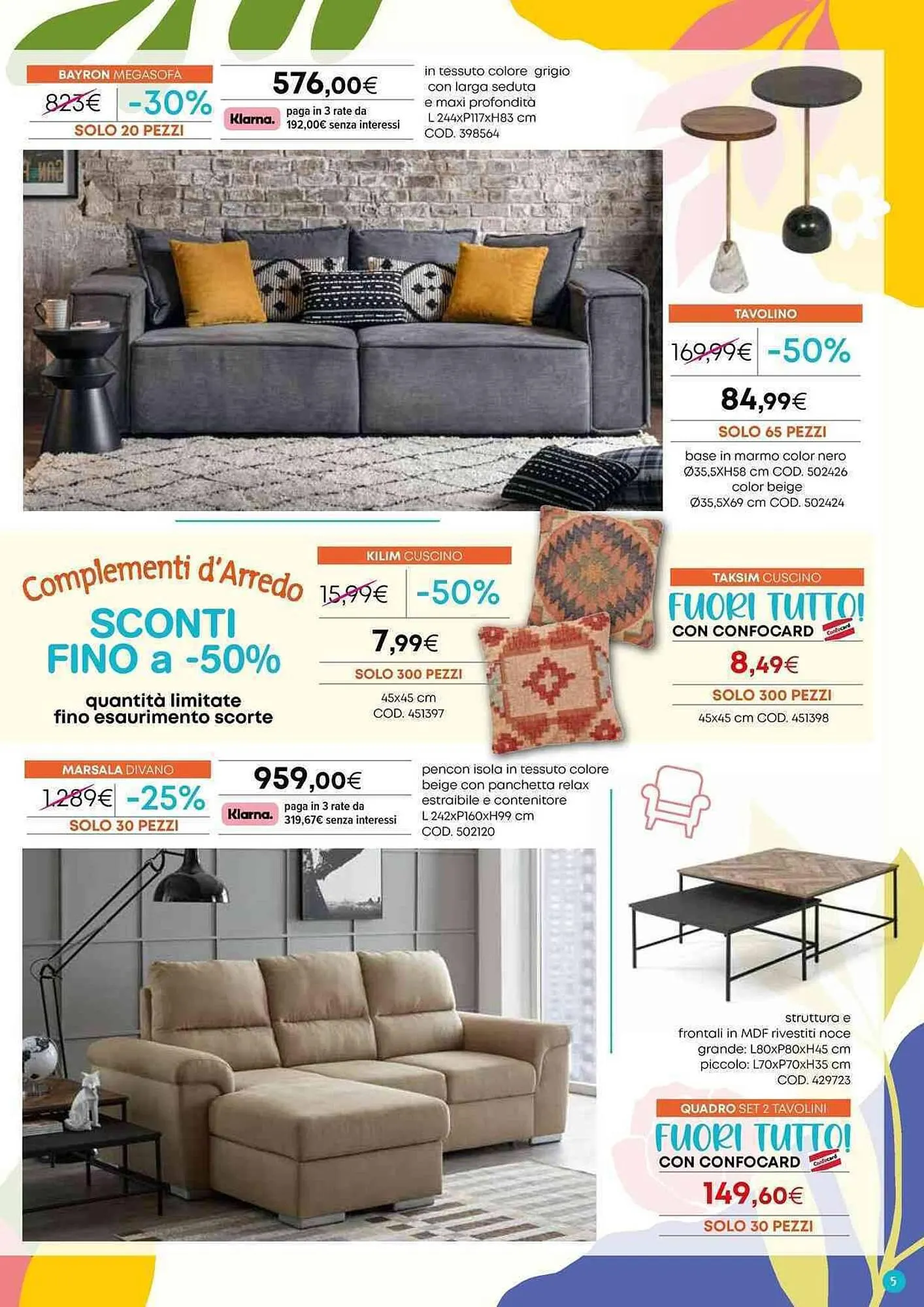 Volantino Conforama da 5 aprile a 22 aprile di 2024 - Pagina del volantino 5
