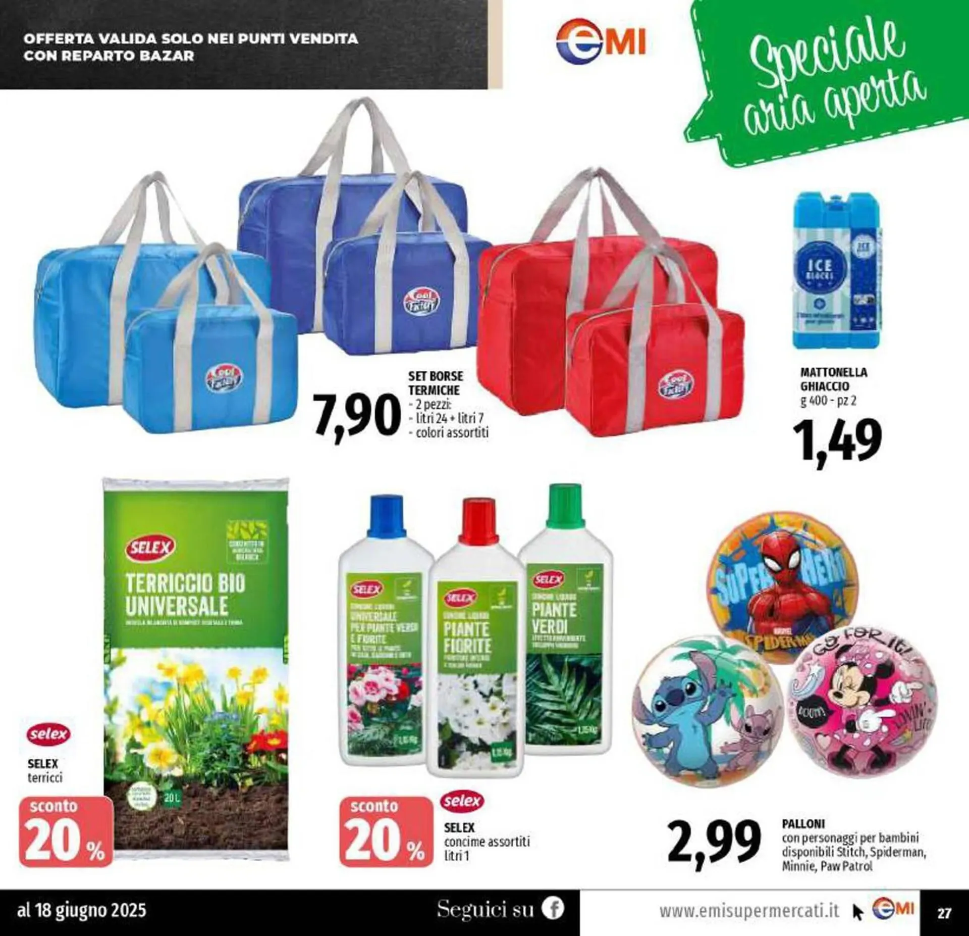 Volantino Emi Supermercati da 5 giugno a 18 giugno di 2025 - Pagina del volantino 27