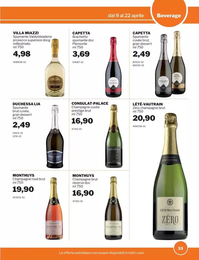 Promozioni da 9 aprile a 22 aprile di 2025 - Pagina del volantino 33