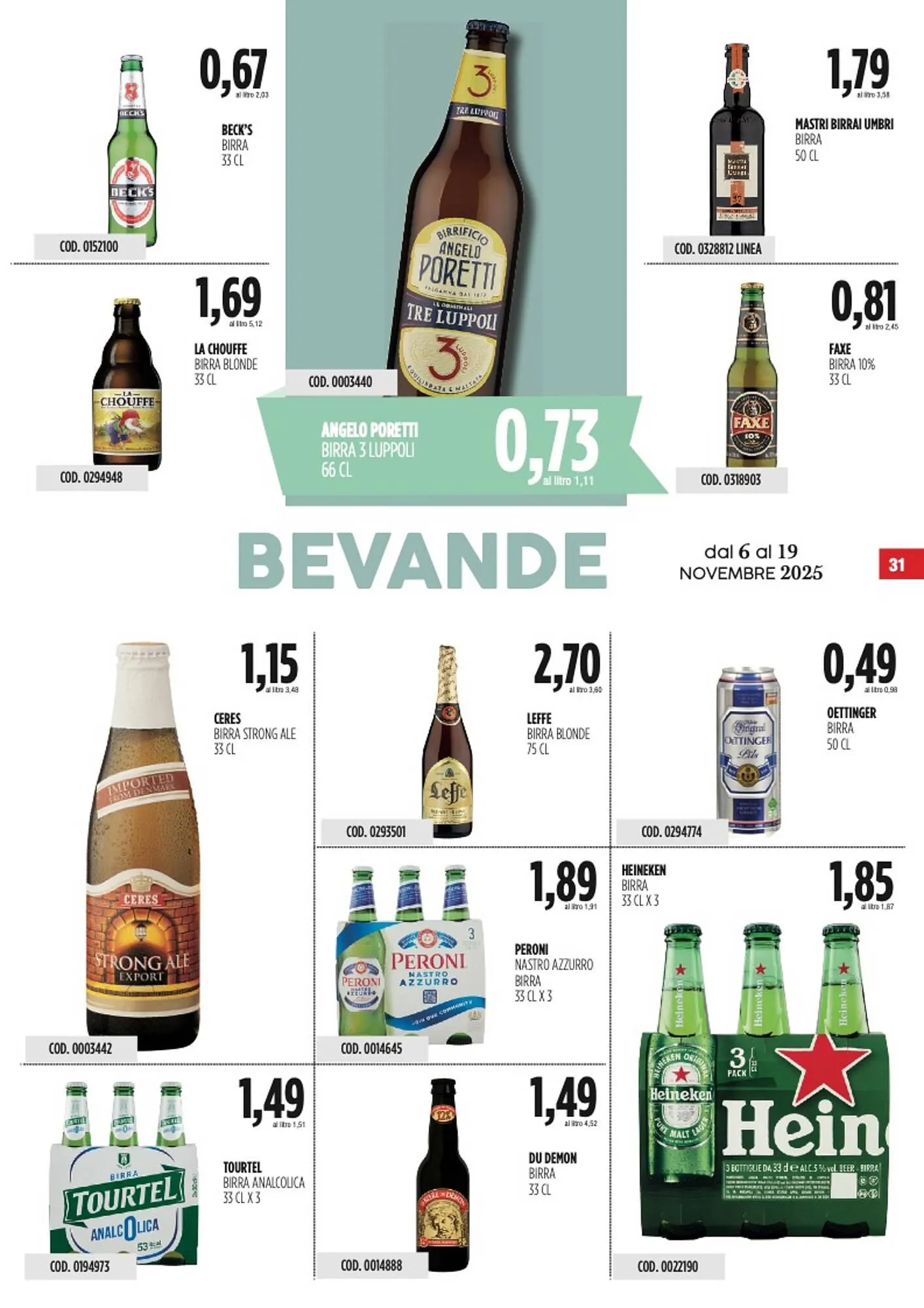 Volantino Carico Cash & Carry da 6 novembre a 19 novembre di 2025 - Pagina del volantino 31