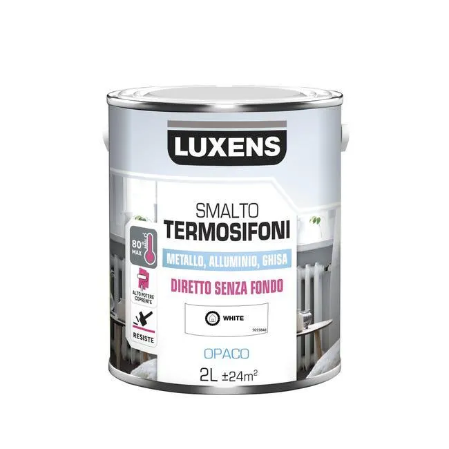 Smalto da interno per radiatore, LUXENS bianco satinato, 2 L Vedi i dettagli del prodotto