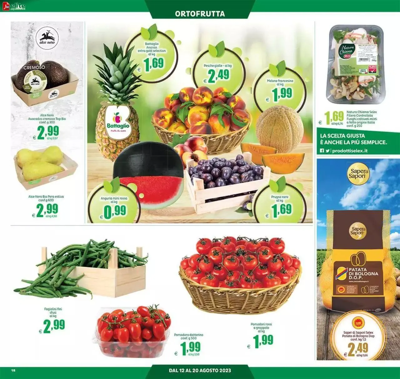 Volantino Elite Supermercati da 12 agosto a 20 agosto di 2023 - Pagina del volantino 18