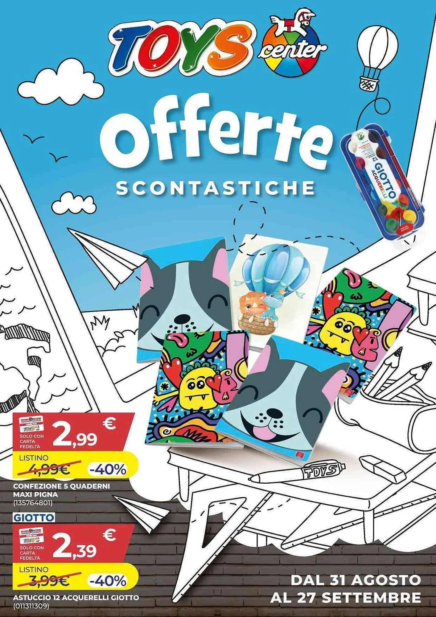 Volantino Toys Center da 31 agosto a 27 settembre di 2023 - Pagina del volantino 1
