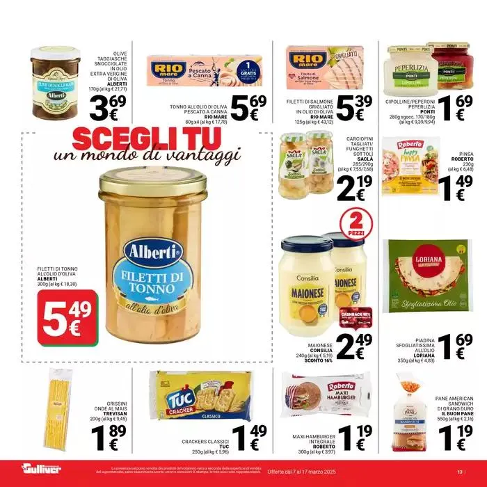 Scegli tu un mondo di vantaggi da 7 marzo a 17 marzo di 2025 - Pagina del volantino 13