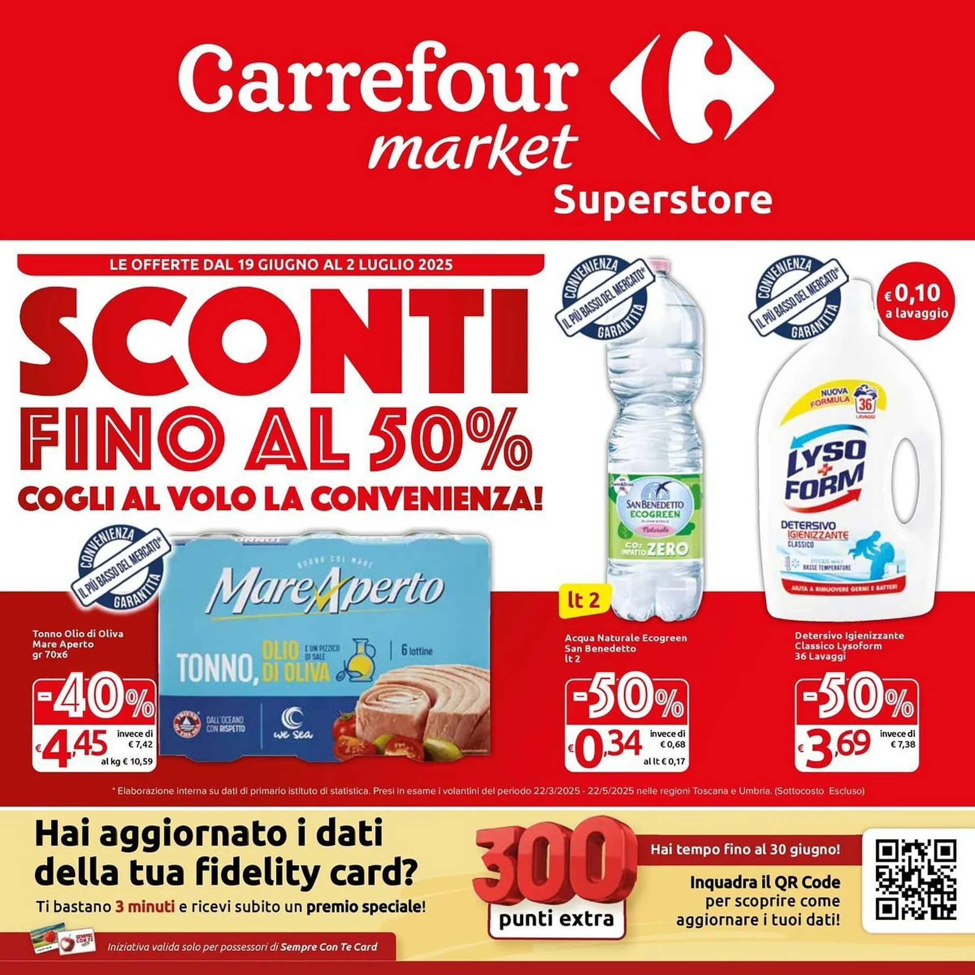 Volantino Carrefour Market da 19 giugno a 2 luglio di 2025 - Pagina del volantino 1