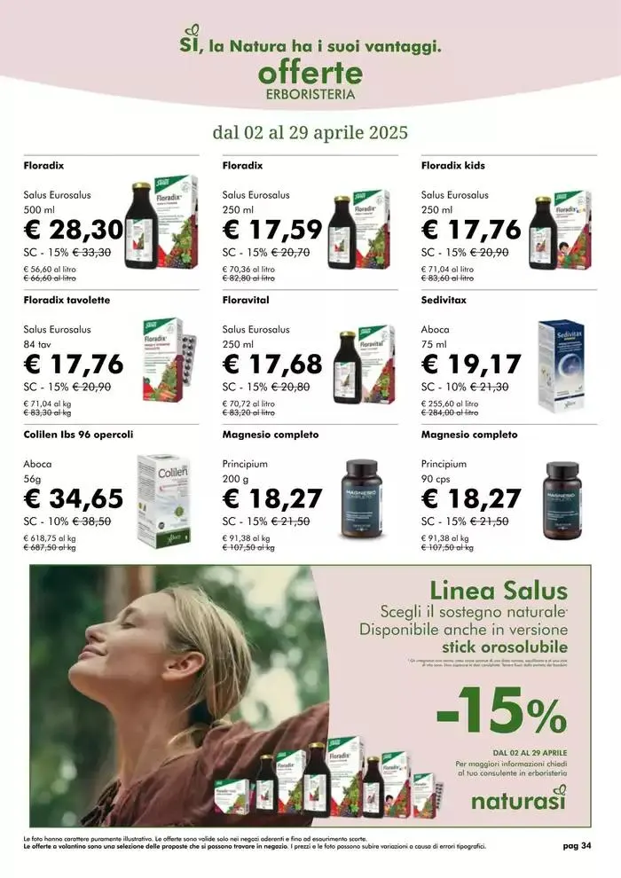 Offerte Aprile 2025 da 1 aprile a 30 aprile di 2025 - Pagina del volantino 34