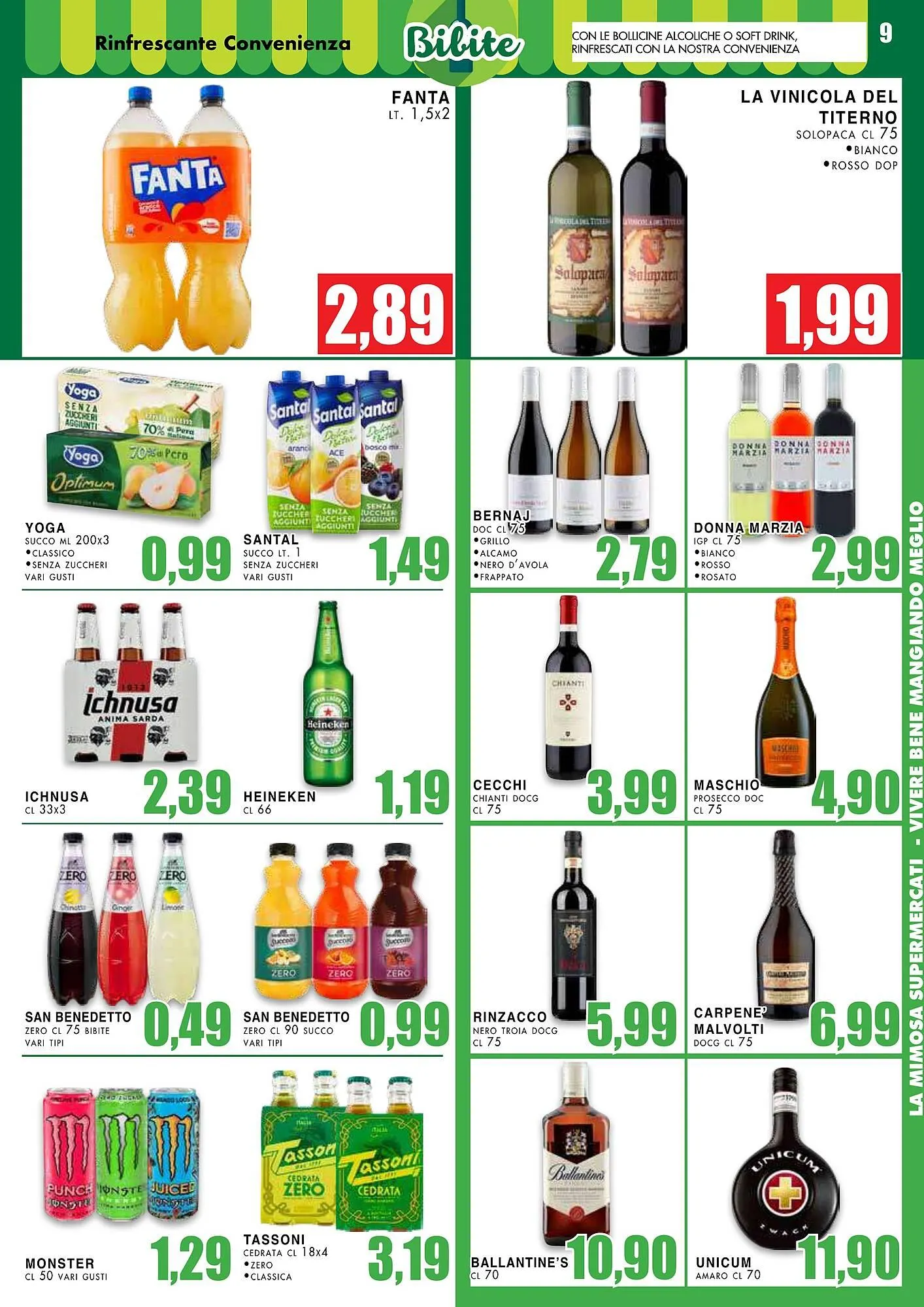 Volantino La Mimosa Supermercati da 3 novembre a 16 novembre di 2025 - Pagina del volantino 9