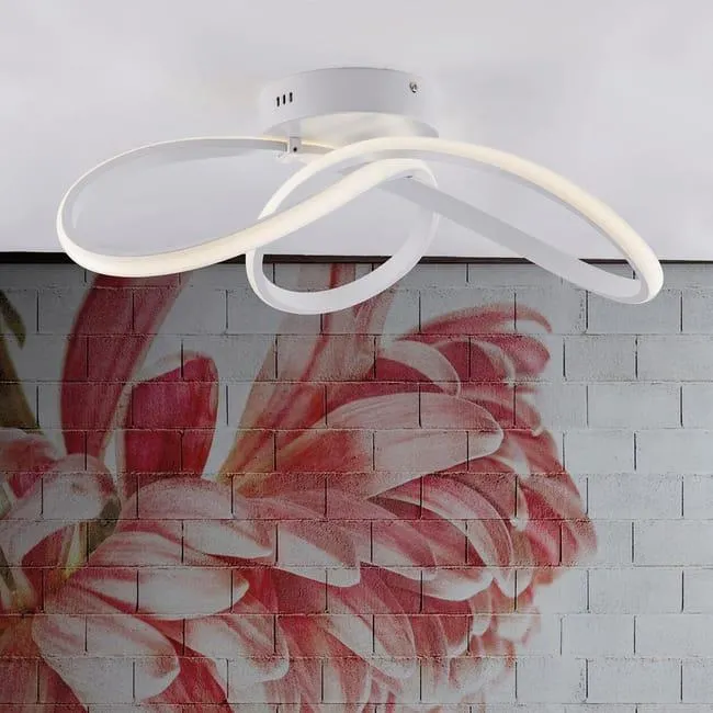 Plafoniera LED moderno SMILLA, bianco Ø 45 cm, 3100 lumen