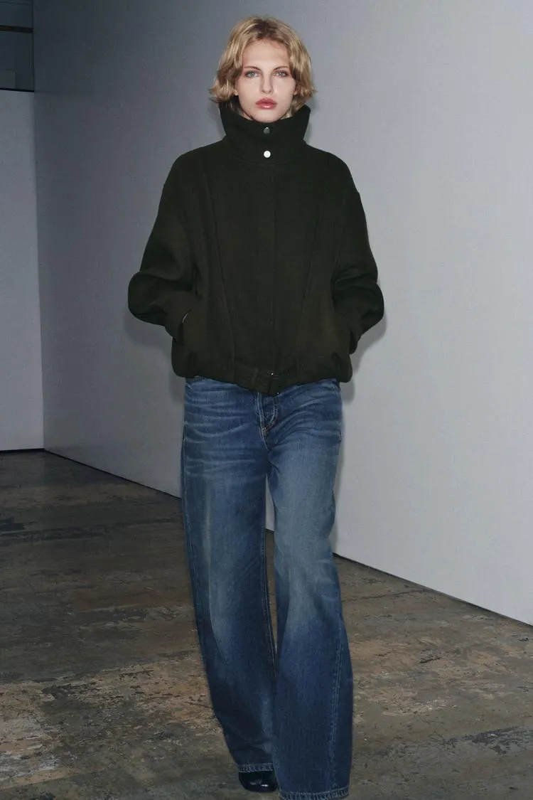 GIACCA BOMBER MINIMAL MISTO LANA ZW COLLECTION