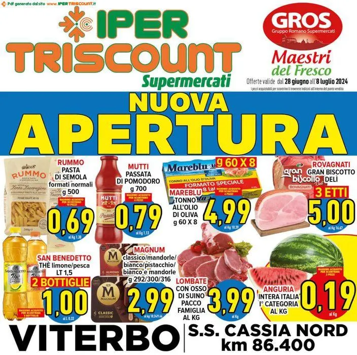 Nuova apertura da 28 giugno a 8 luglio di 2024 - Pagina del volantino 1