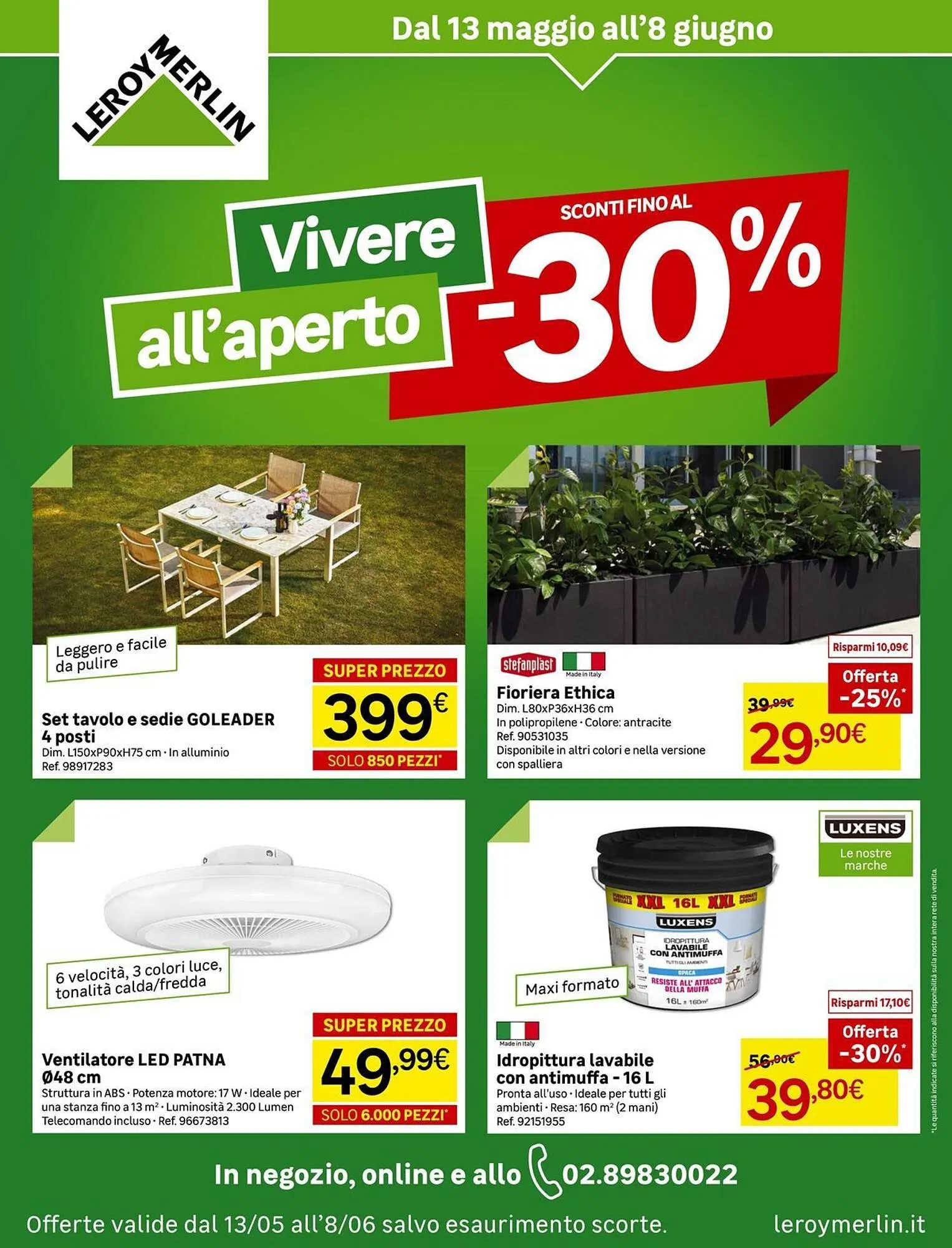 Volantino Leroy Merlin da 13 maggio a 8 giugno di 2026 - Pagina del volantino 1