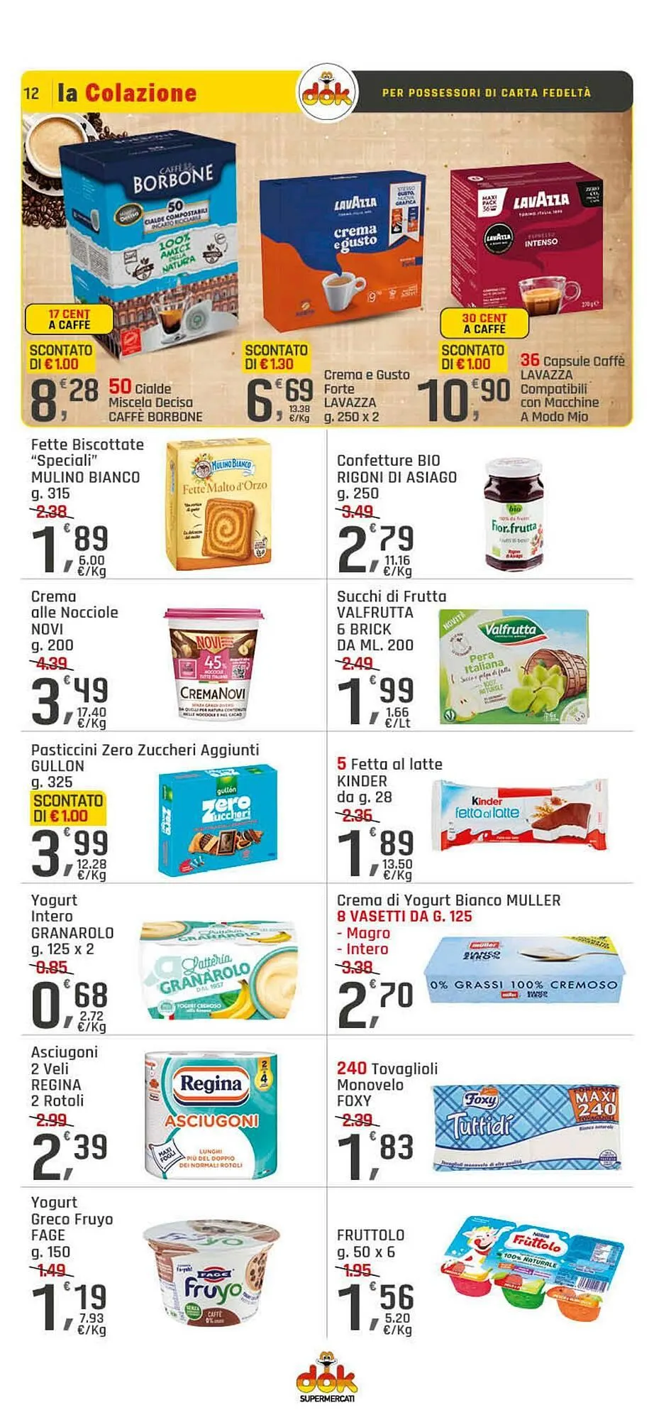 Volantino Supermercati Dok da 4 giugno a 14 giugno di 2025 - Pagina del volantino 12