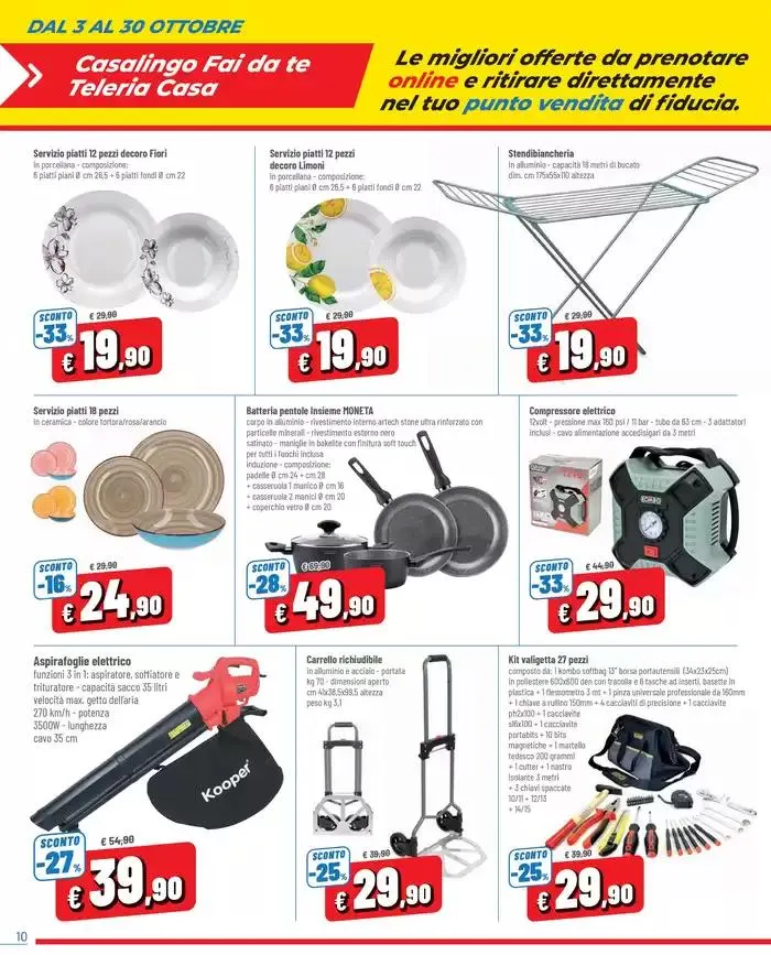Prenota e RISPARMIO ONLINE da 3 ottobre a 30 ottobre di 2024 - Pagina del volantino 10