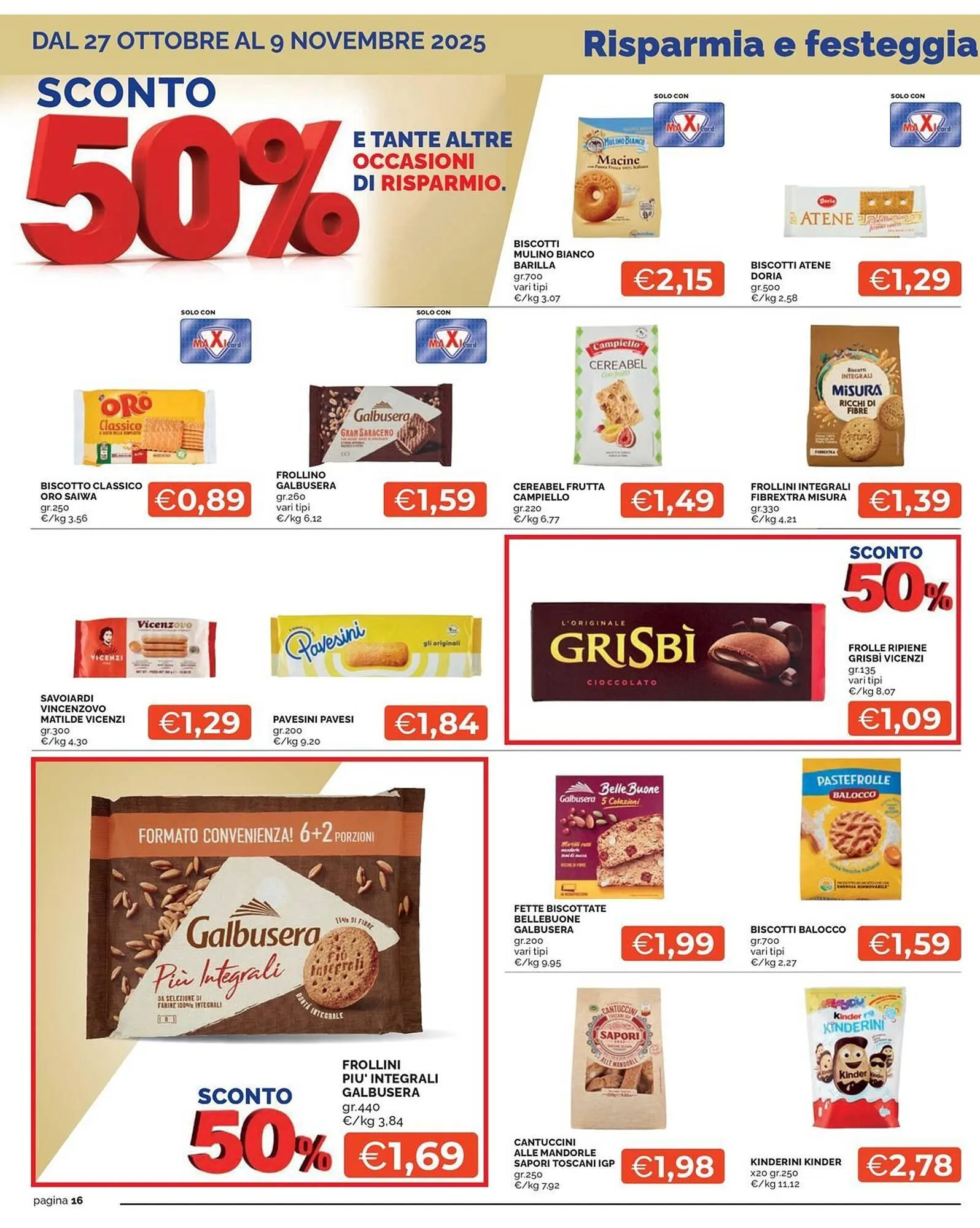 Volantino Maxisconto da 27 ottobre a 9 novembre di 2025 - Pagina del volantino 16