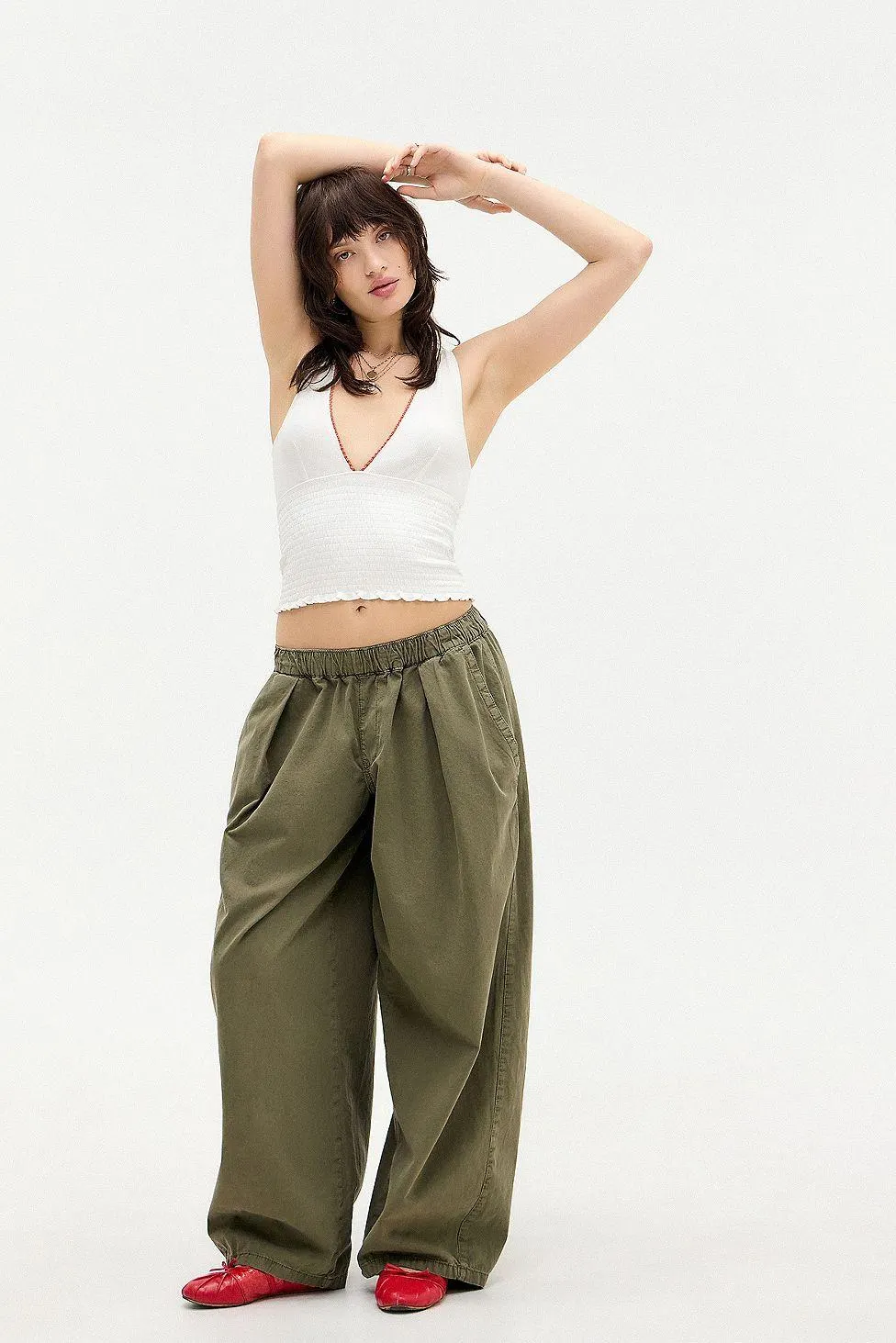 Kimchi Blue Verity Shirred Vest