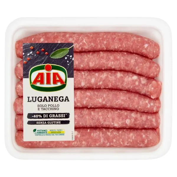 Aia Luganega Solo Pollo e Tacchino 0,400 kg