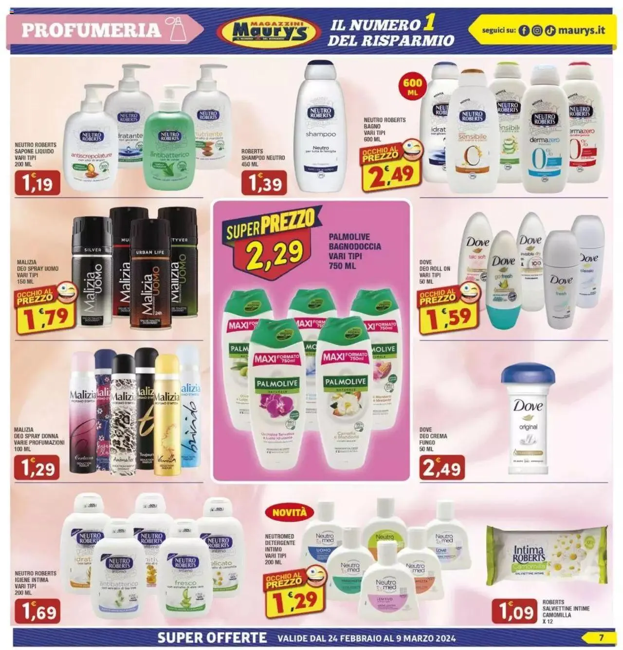 Volantino Maury's da 24 febbraio a 9 marzo di 2024 - Pagina del volantino 7