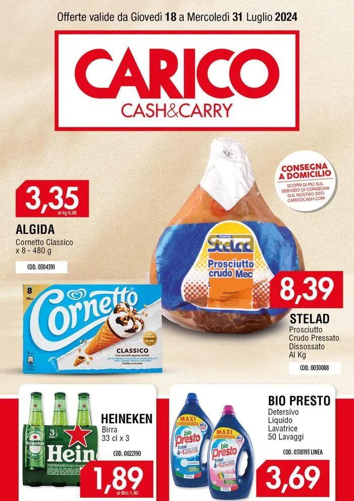 Carico Cash & Carry  da 18 luglio a 31 luglio di 2024 - Pagina del volantino 1