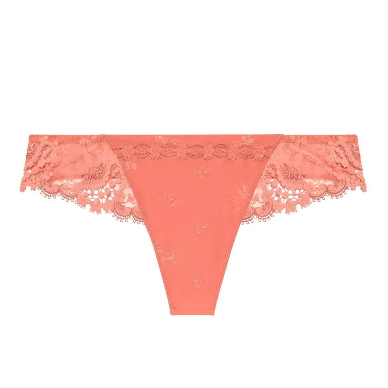 SP-12B710-385- Perizoma Wish in pizzo - rosa pesca