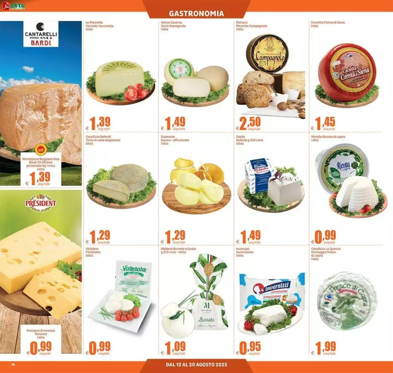 Volantino Elite Supermercati da 12 agosto a 20 agosto di 2023 - Pagina del volantino 16