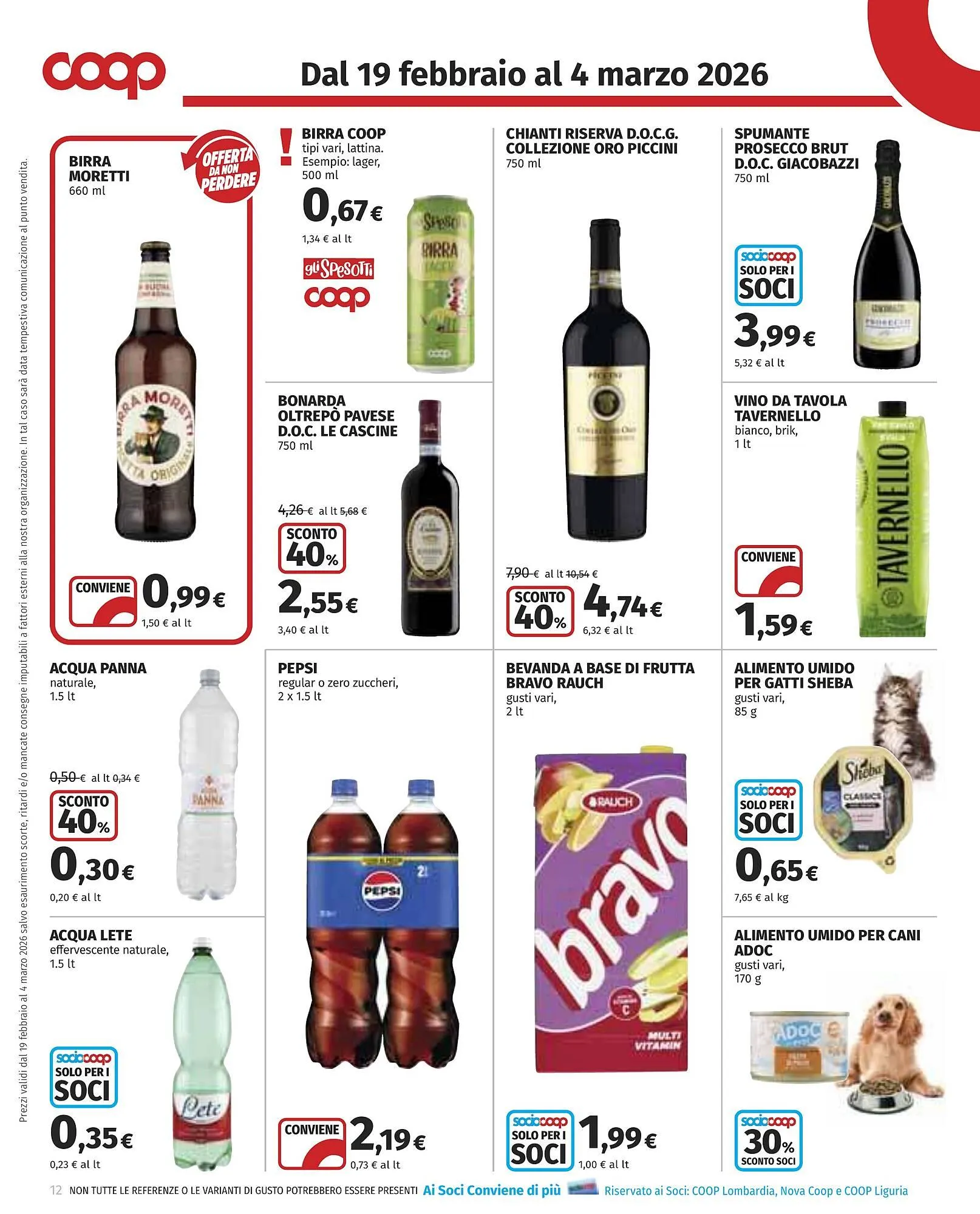 Volantino Coop da 19 febbraio a 4 marzo di 2026 - Pagina del volantino 12