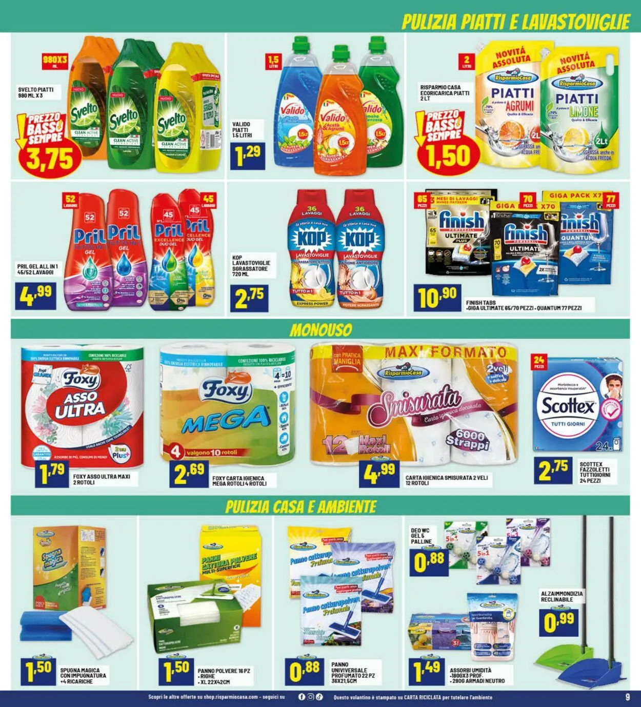 Risparmio Casa Volantino attuale da 23 ottobre a 8 novembre di 2025 - Pagina del volantino 9