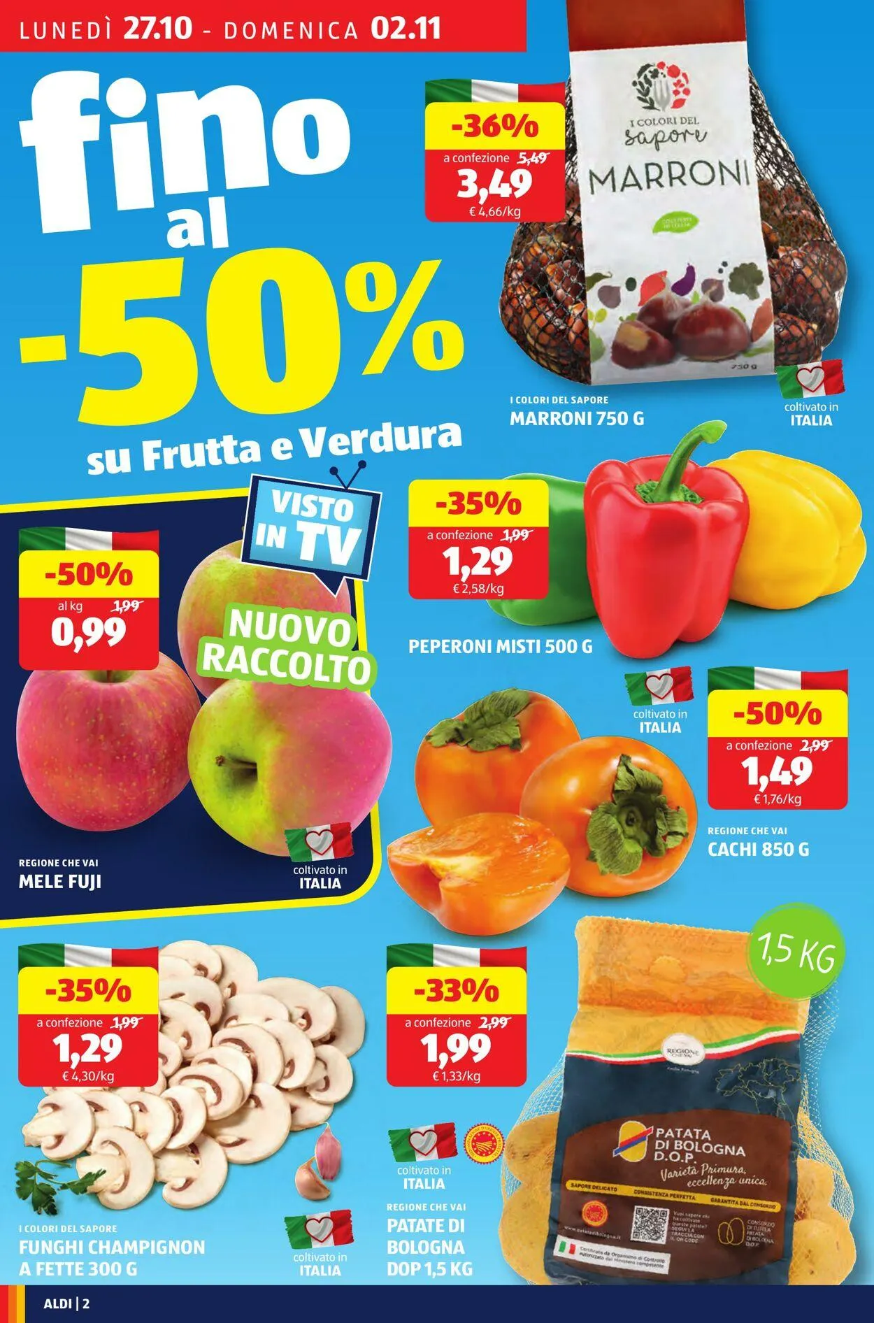 Aldi Volantino attuale da 27 ottobre a 2 novembre di 2025 - Pagina del volantino 2